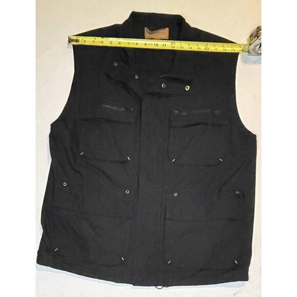 Clearwater Outfitters Utility Travel Vest XL Black Multi-Pocket Mesh Lined EUC - Picture 4 of 10